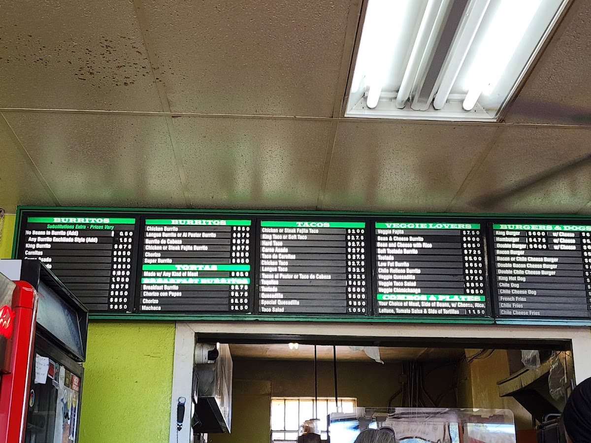 King Burrito Mexican Food Menu - Image 6